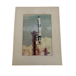 NASA Titan II Gemini Rocket Launch Photo Cape Kennedy Space Program 1960s